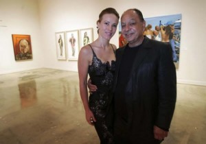 Natasha and Cheech at "Chicano Visions" opening Museum of Art, Fort Lauderdale, Florida